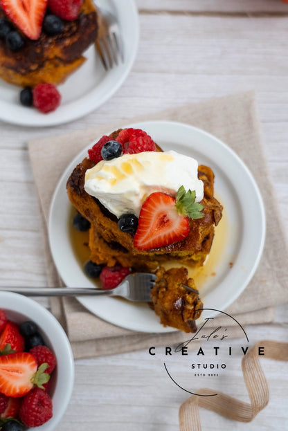 Pumpkin Cinnamon Roll French Toast (Set 1)