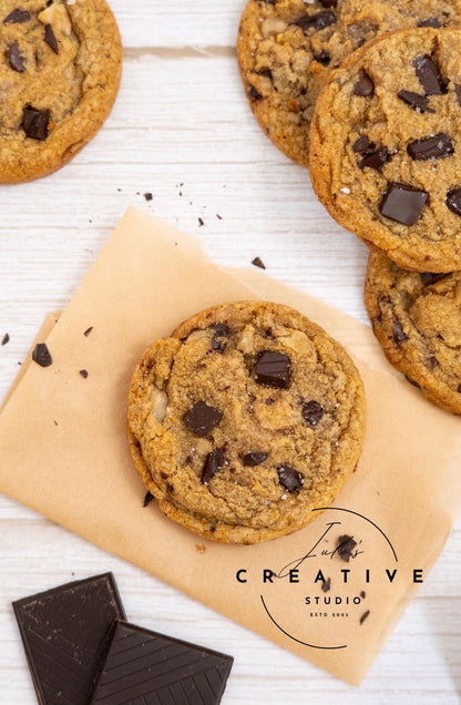 Brown Butter Salted Toffee Chocolate Chunk Cookies (Set 1)