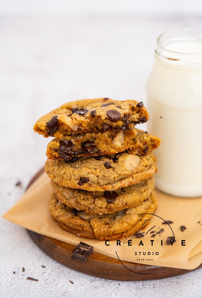 Brown Butter Salted Toffee Chocolate Chunk Cookies (Set 3)
