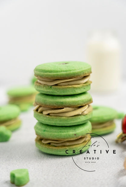 Grinch Themed Pistachio Cookies (Set 2)