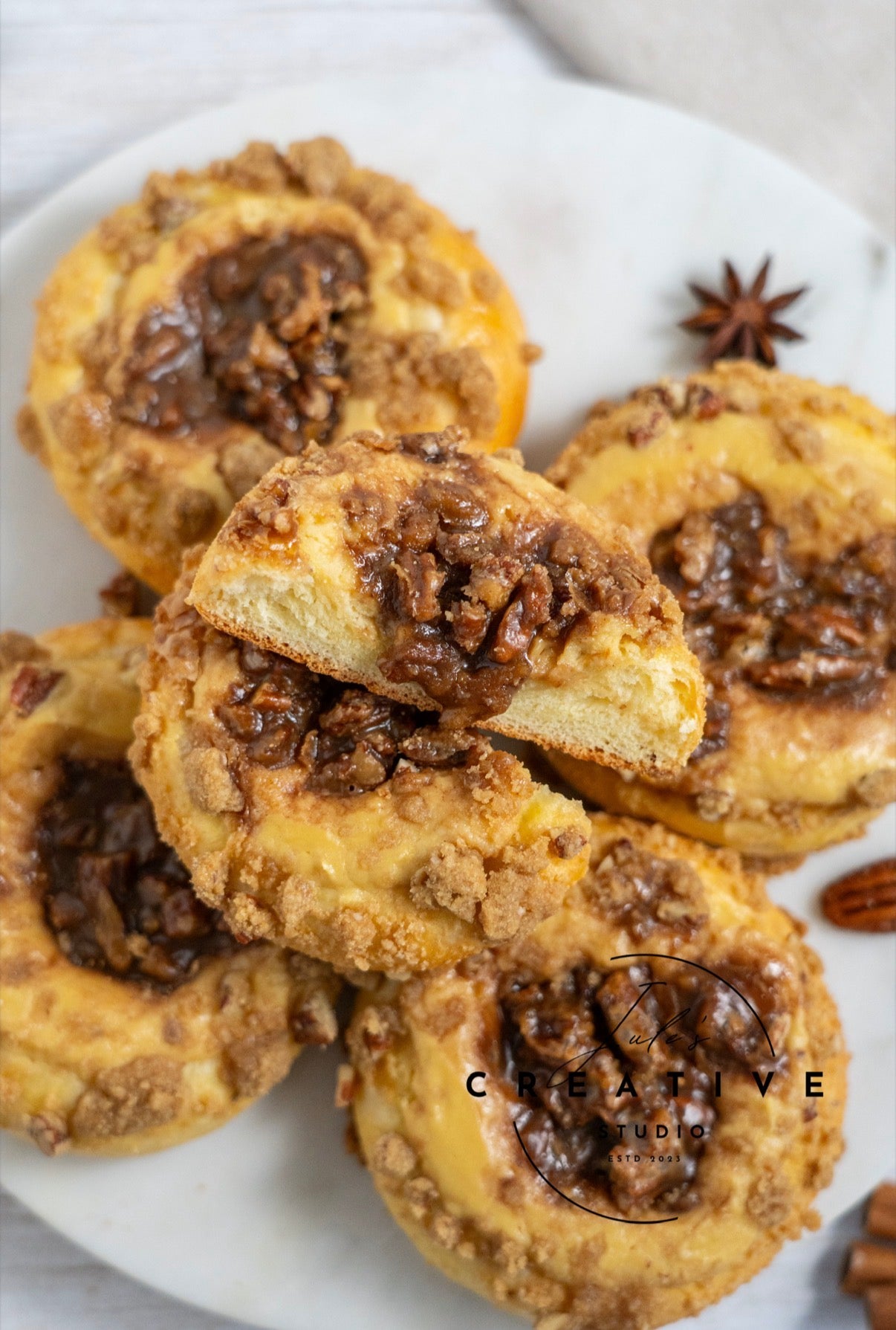 Pecan Pie Cream Cheese Brioche Buns (Set 2)