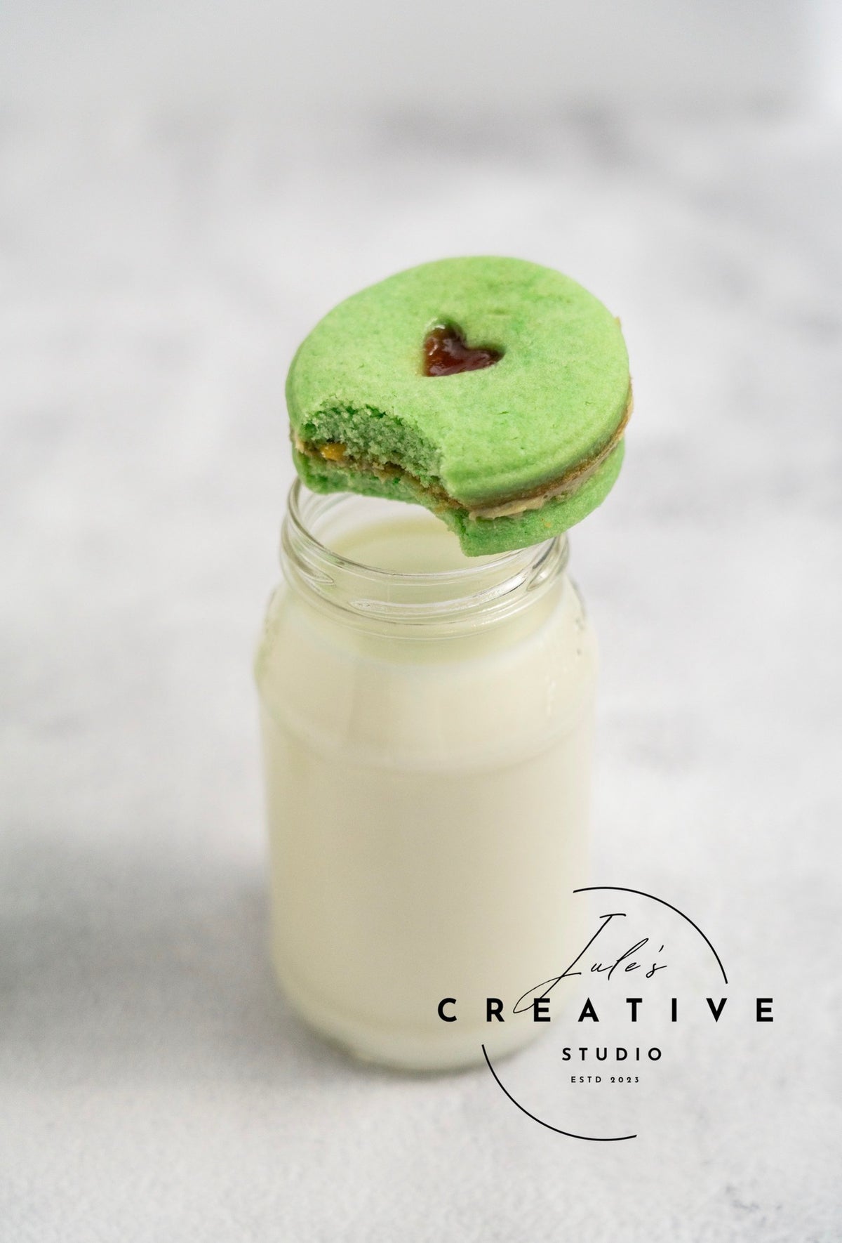 Grinch Themed Pistachio Cookies (Set 2)