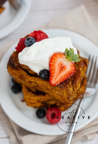 Pumpkin Cinnamon Roll French Toast (Set 1)