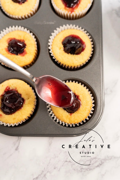 White Chocolate Cherry Cupcakes (Set 1)