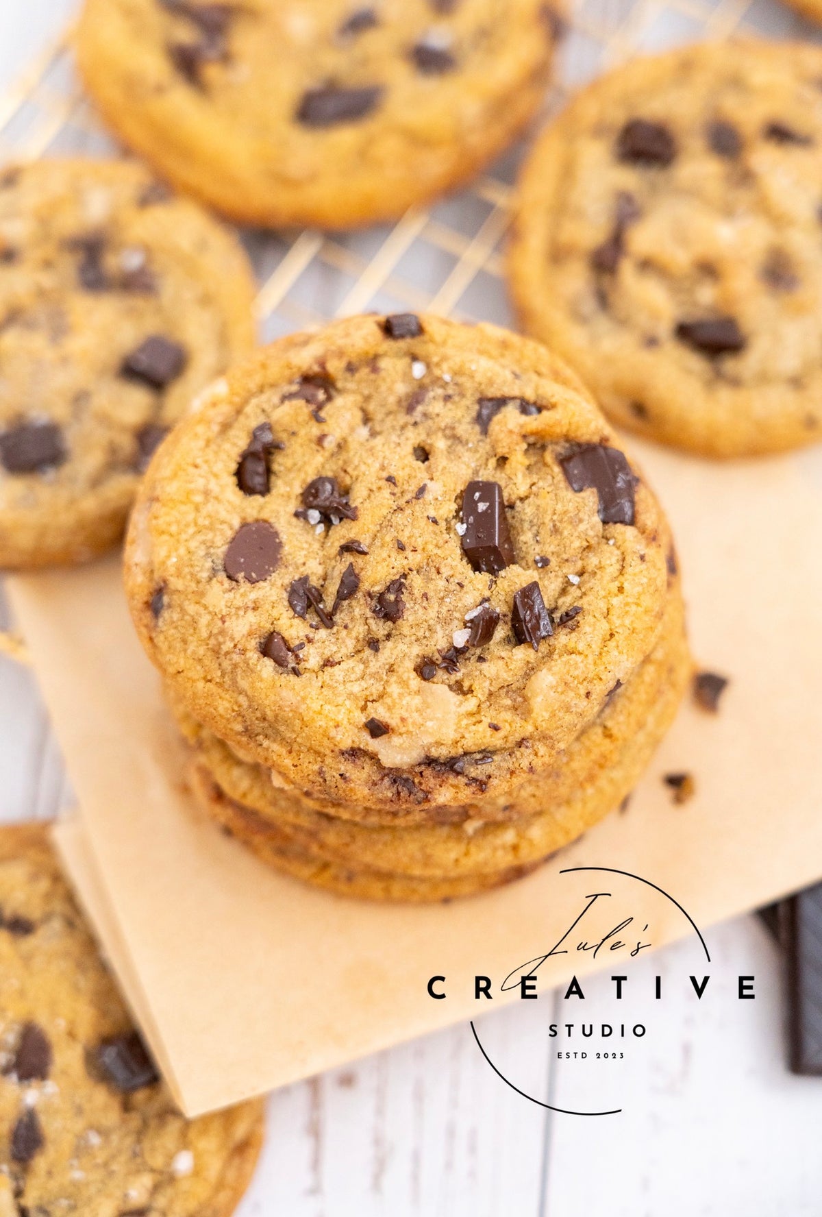Brown Butter Salted Toffee Chocolate Chunk Cookies (Set 2)