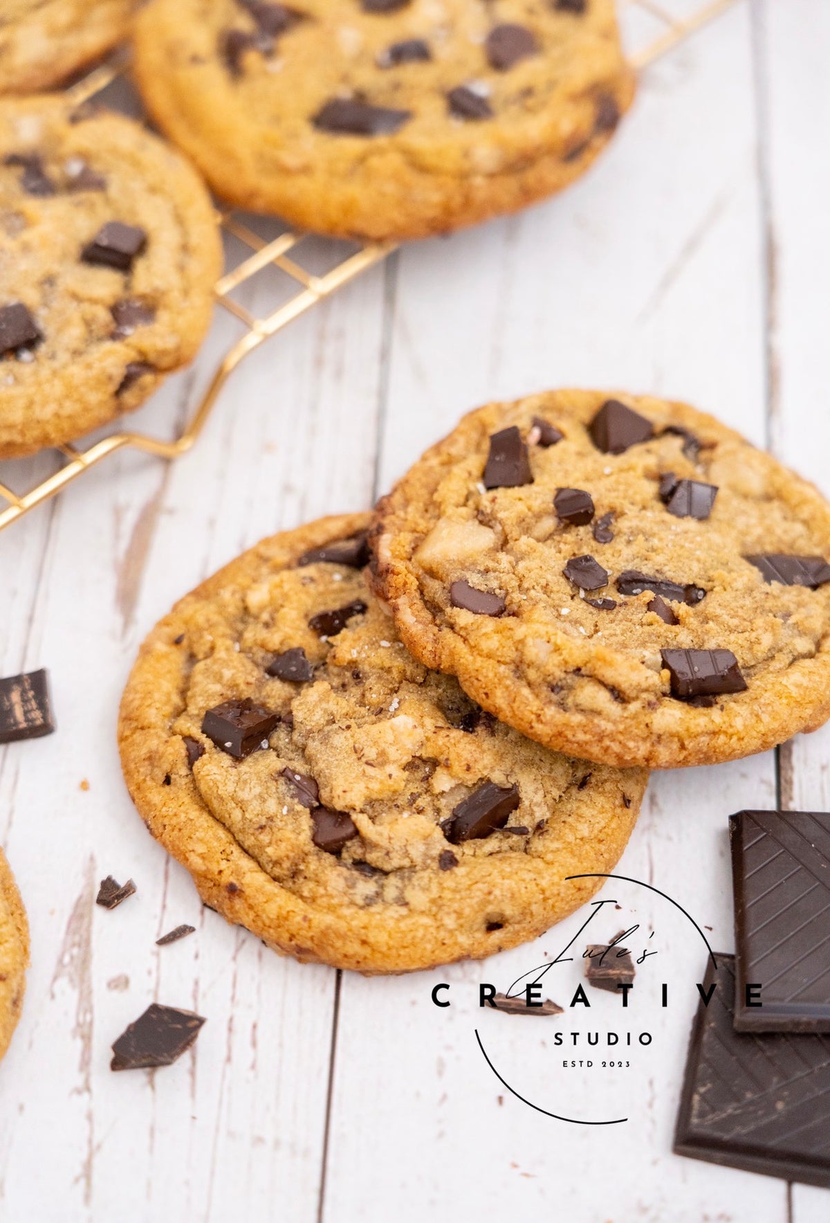 Brown Butter Salted Toffee Chocolate Chunk Cookies (Set 2)
