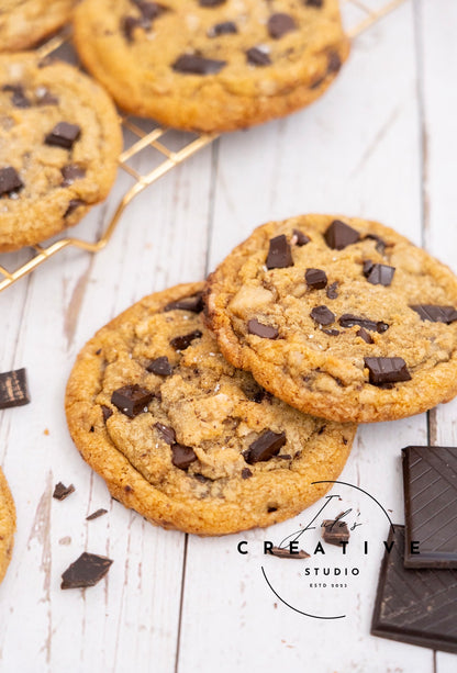 Brown Butter Salted Toffee Chocolate Chunk Cookies (Set 2)