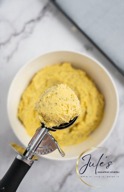 Lemon Poppy Seed Cookies with Cream Cheese Frosting (Exclusive recipe)
