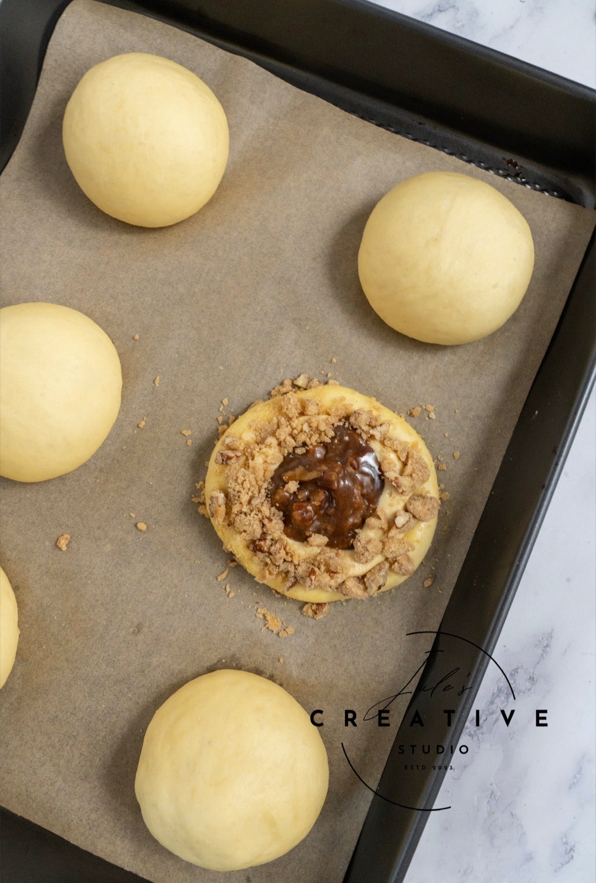 Pecan Pie Cream Cheese Brioche Buns (Set 1)