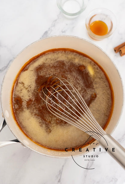 Gingerbread Donuts with Whipped Caramel