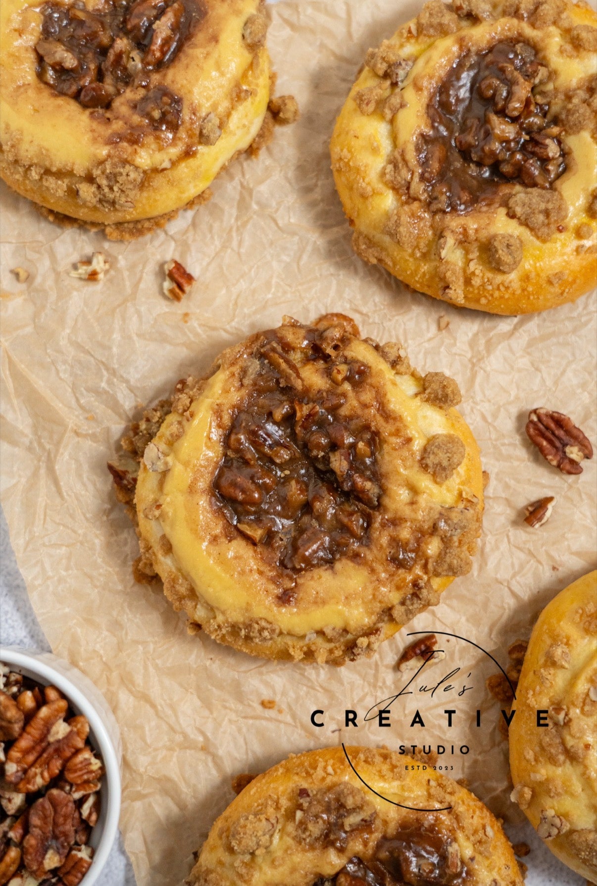 Pecan Pie Cream Cheese Brioche Buns (Set 1)