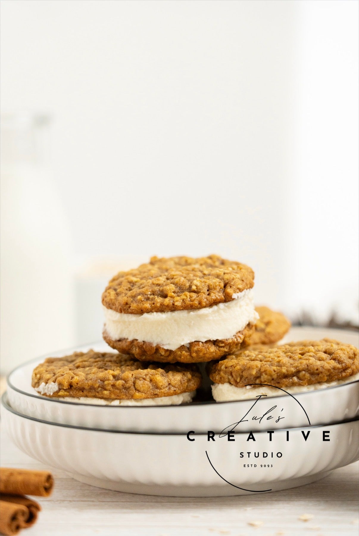 Pumpkin Oatmeal Cream Pies (Set 1)