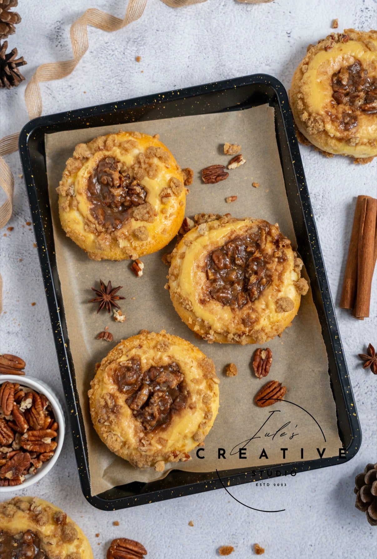 Pecan Pie Cream Cheese Brioche Buns (Set 1)
