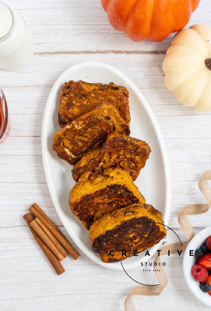 Pumpkin Cinnamon Roll French Toast (Set 1)
