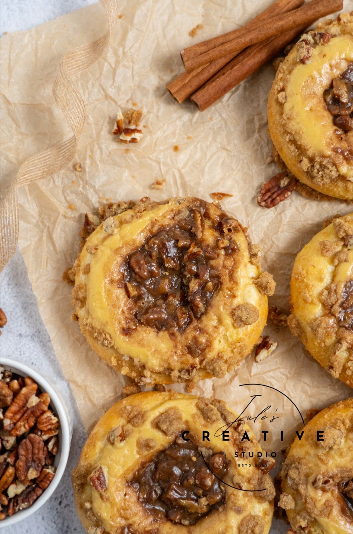 Pecan Pie Cream Cheese Brioche Buns (Set 1)