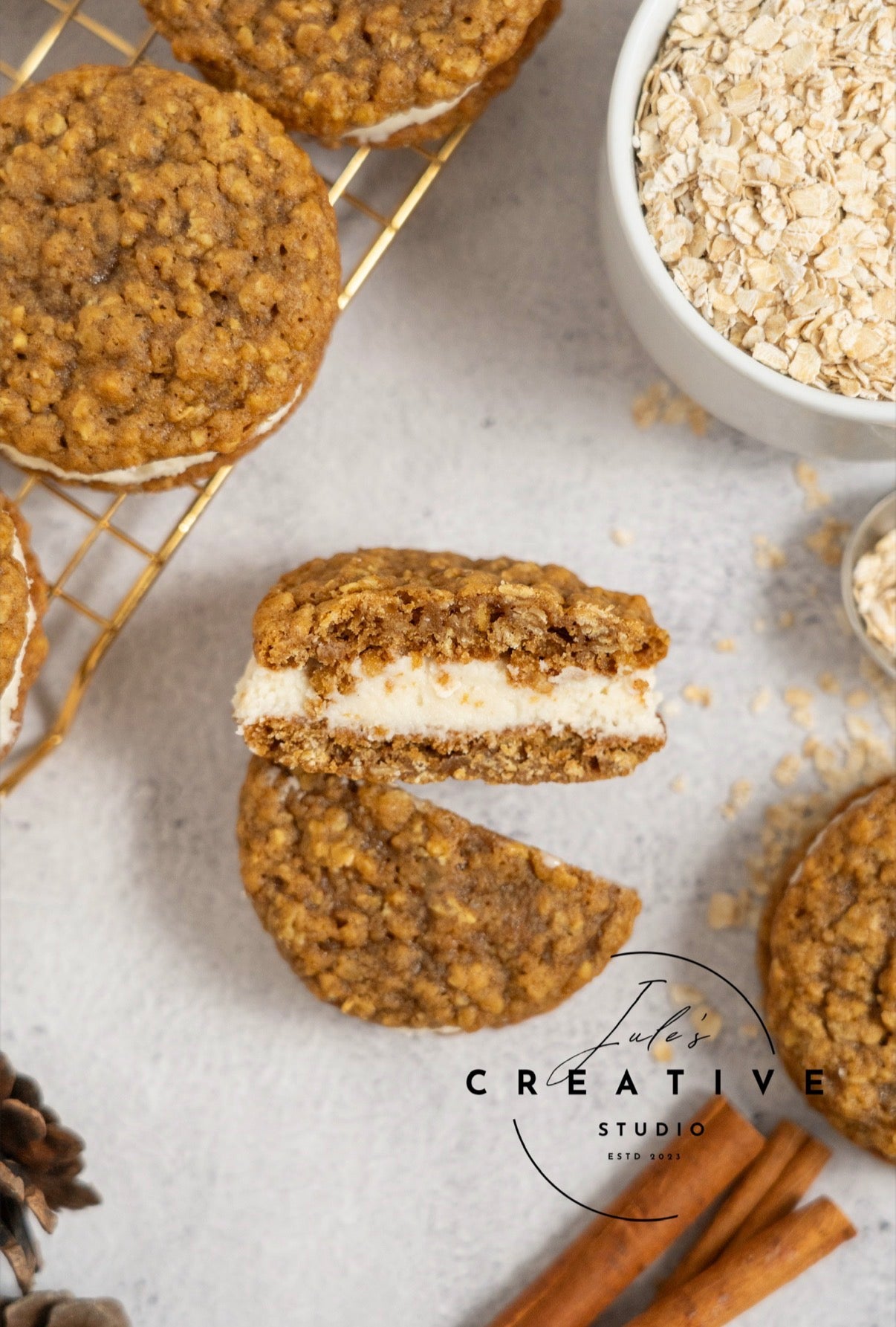 Pumpkin Oatmeal Cream Pies (Set 2)