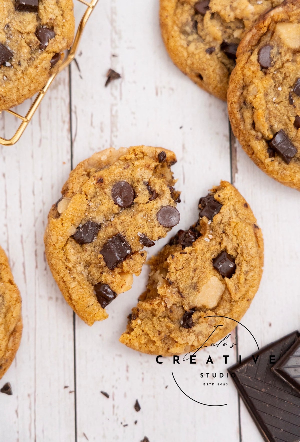 Brown Butter Salted Toffee Chocolate Chunk Cookies (Set 2)