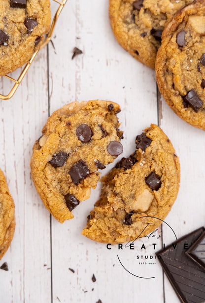 Brown Butter Salted Toffee Chocolate Chunk Cookies (Set 2)