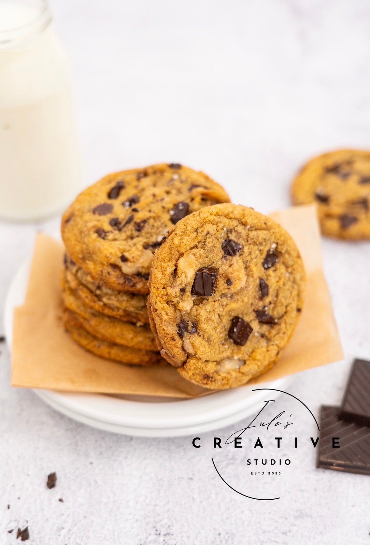 Brown Butter Salted Toffee Chocolate Chunk Cookies (Set 3)