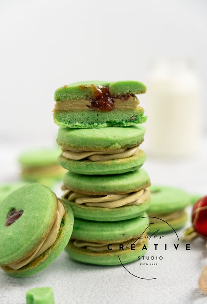 Grinch Themed Pistachio Cookies (Set 2)