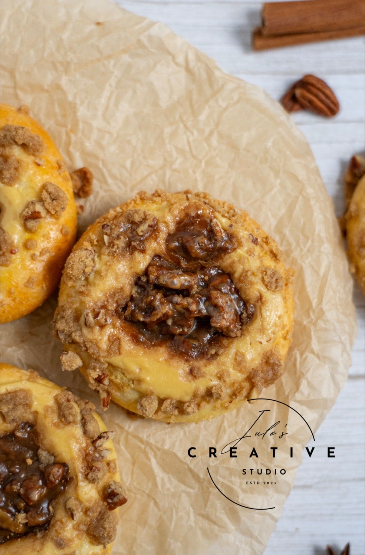 Pecan Pie Cream Cheese Brioche Buns (Set 2)