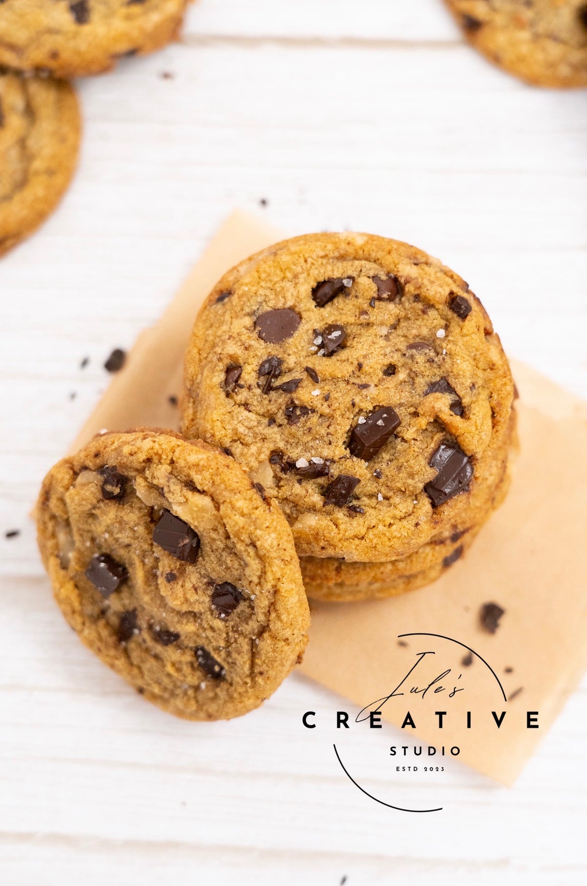Brown Butter Salted Toffee Chocolate Chunk Cookies (Set 1)