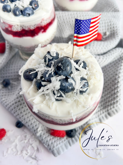 Patriotic Chia Yogurt Parfaits (Set 1)