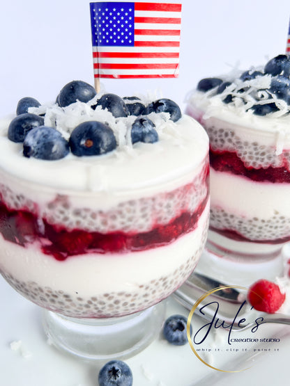 Patriotic Chia Yogurt Parfaits (Set 2)