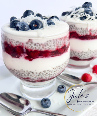 Patriotic Chia Yogurt Parfaits (Set 2)