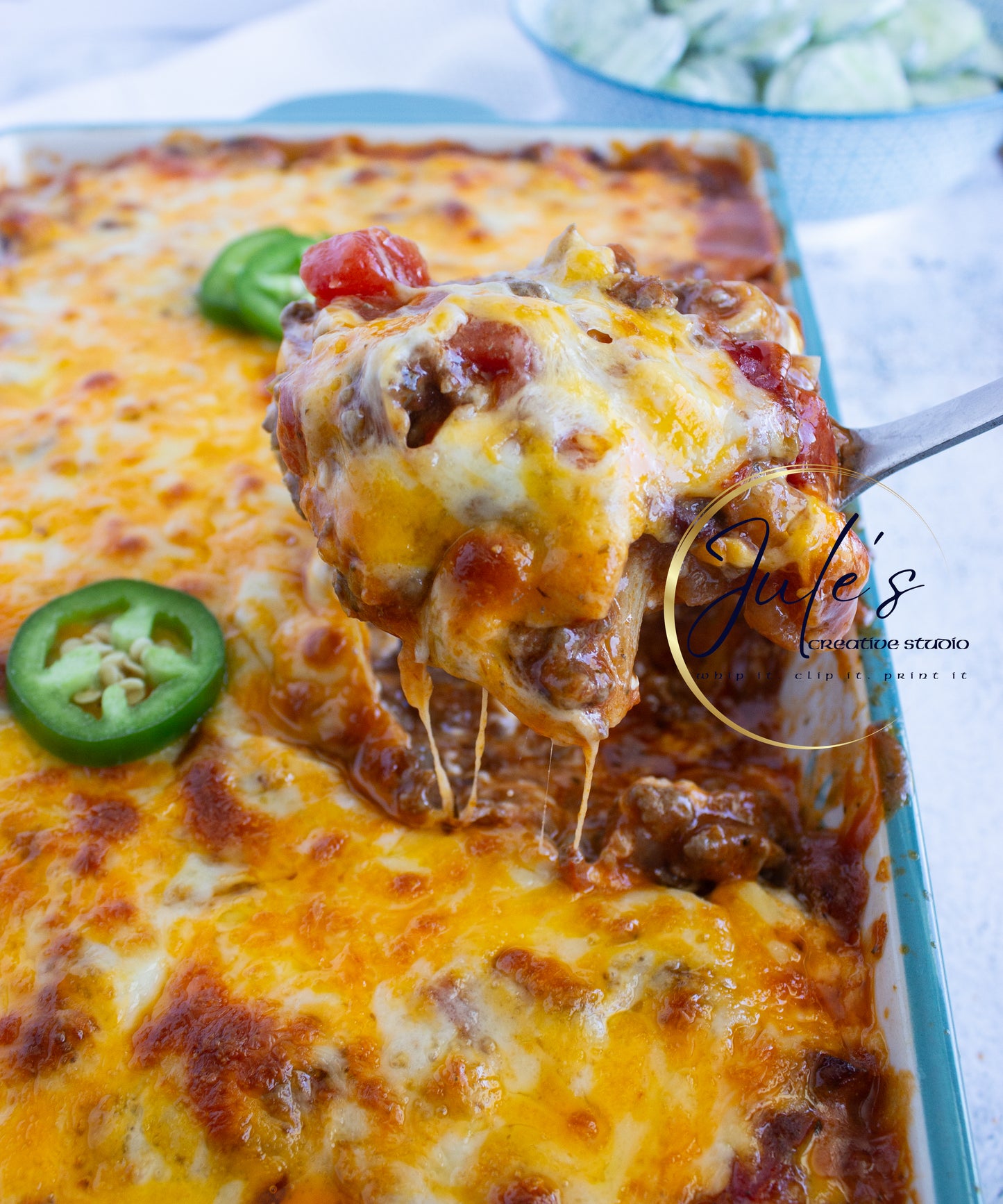 Cheesy Penne Beef Bake