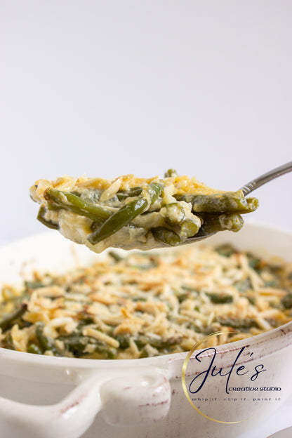 Almond Parmesan Green Bean Casserole