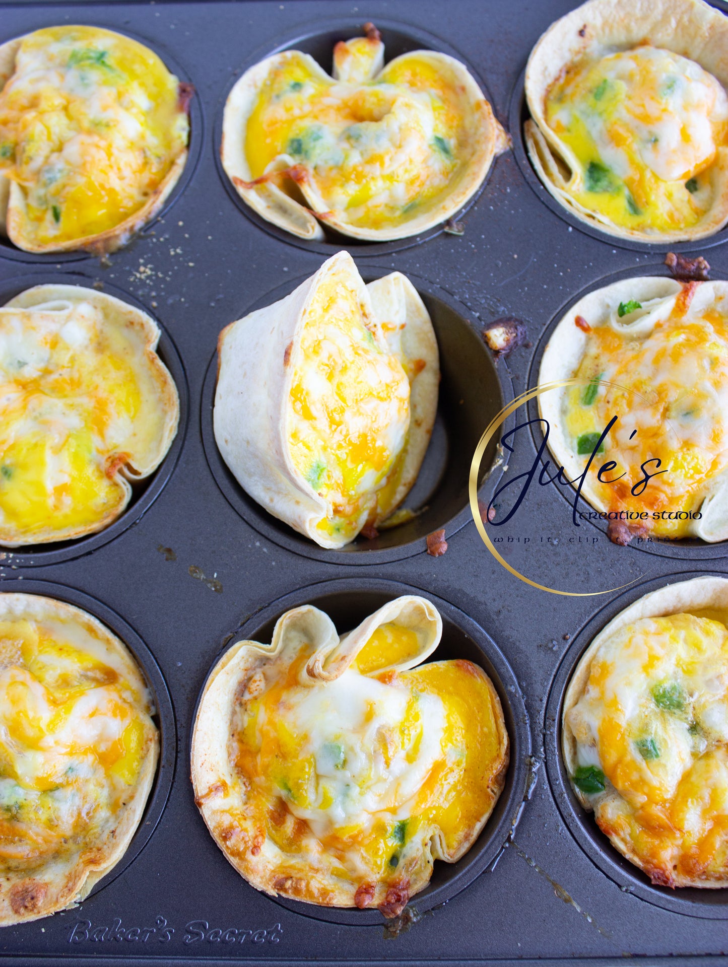 Three Cheese mini quiche