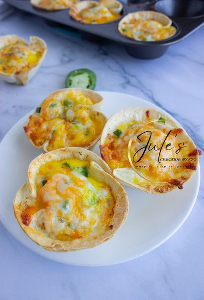 Three Cheese mini quiche