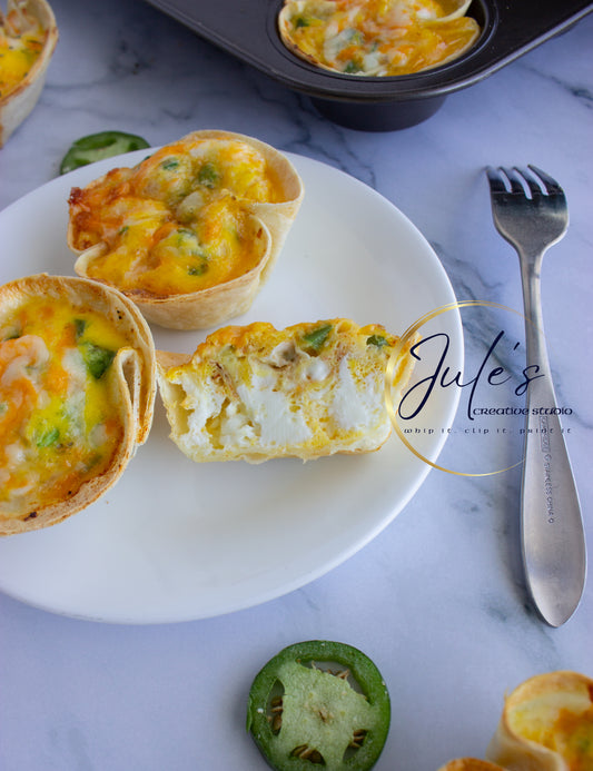 Three Cheese mini quiche