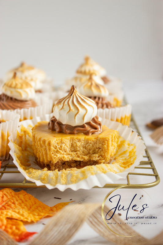 Pumpkin S’more Mini Cheesecakes (Set 1)
