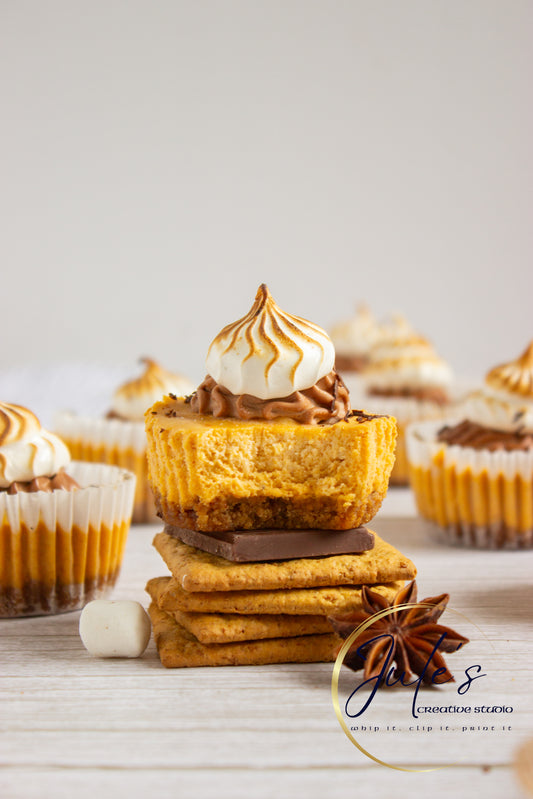 Pumpkin S’more Mini Cheesecakes (Set 3)