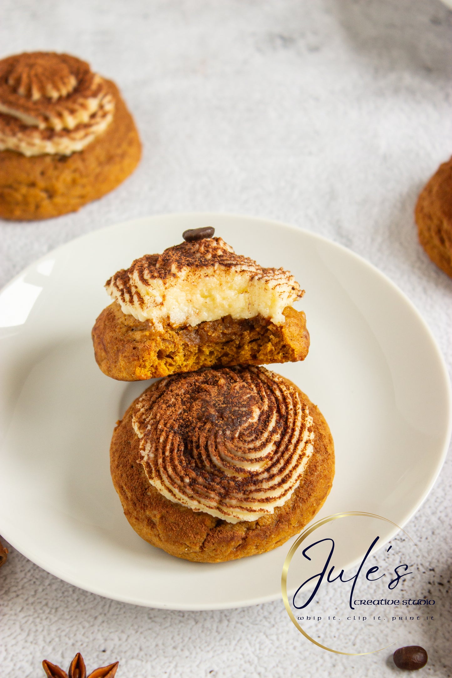 Pumpkin Tiramisu Cookies (Set 4)