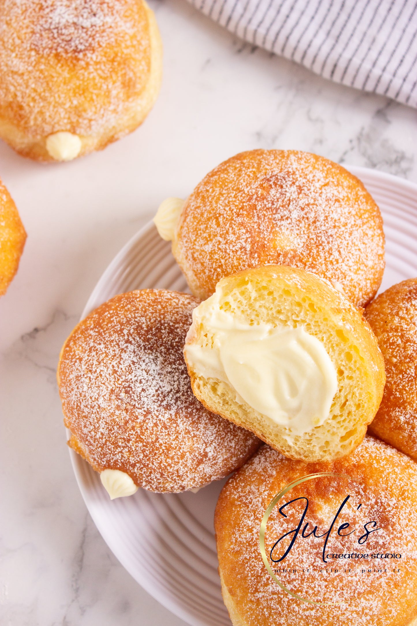 Custard filled Donuts (Exclusive recipe)