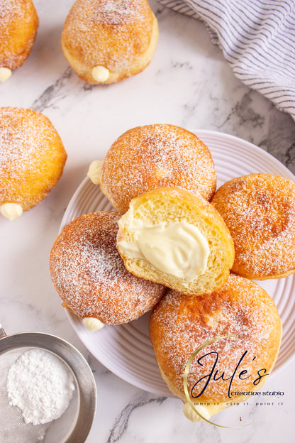Custard filled Donuts (Exclusive recipe)