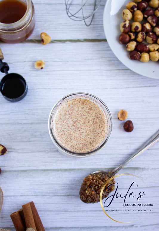 Hazelnut Coffee Creamer with Homemade Hazelnut Syrup (Set 2)