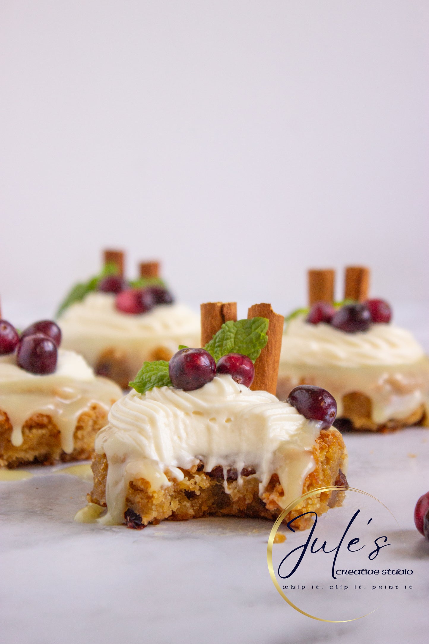 White Chocolate Cranberry Blondies (Set 1)