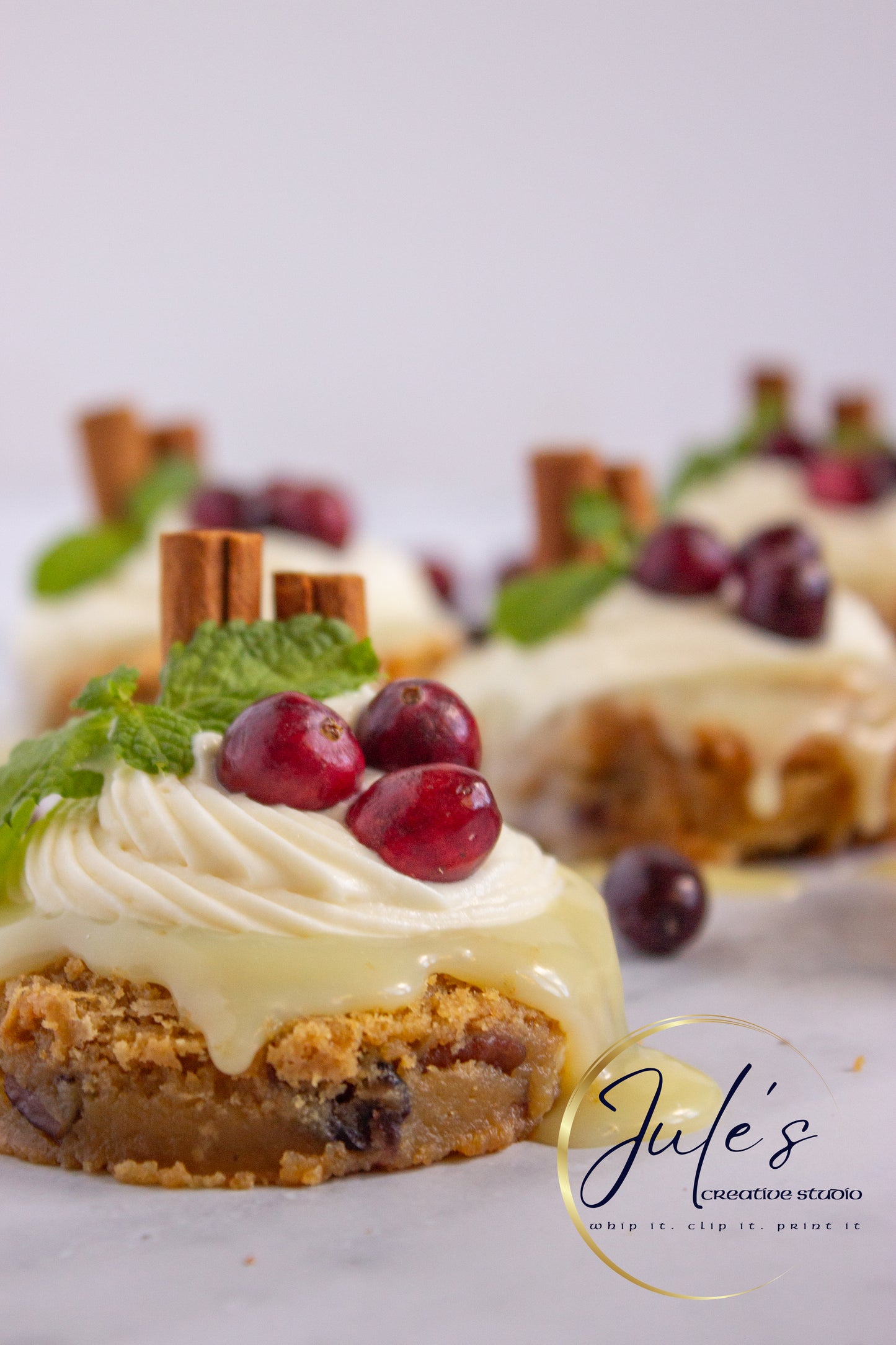 White Chocolate Cranberry Blondies (Set 1)