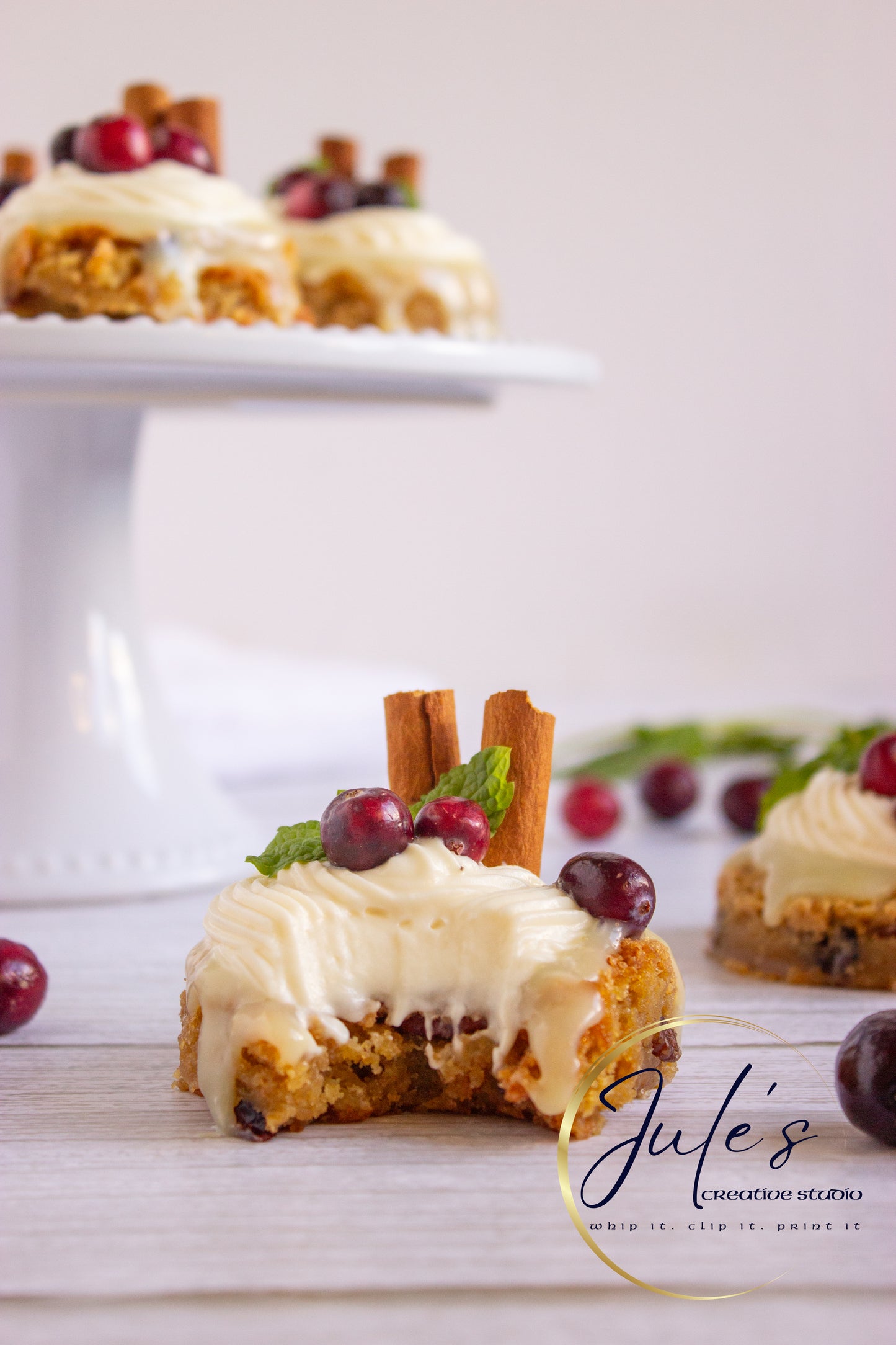 White Chocolate Cranberry Blondies (Set 2)