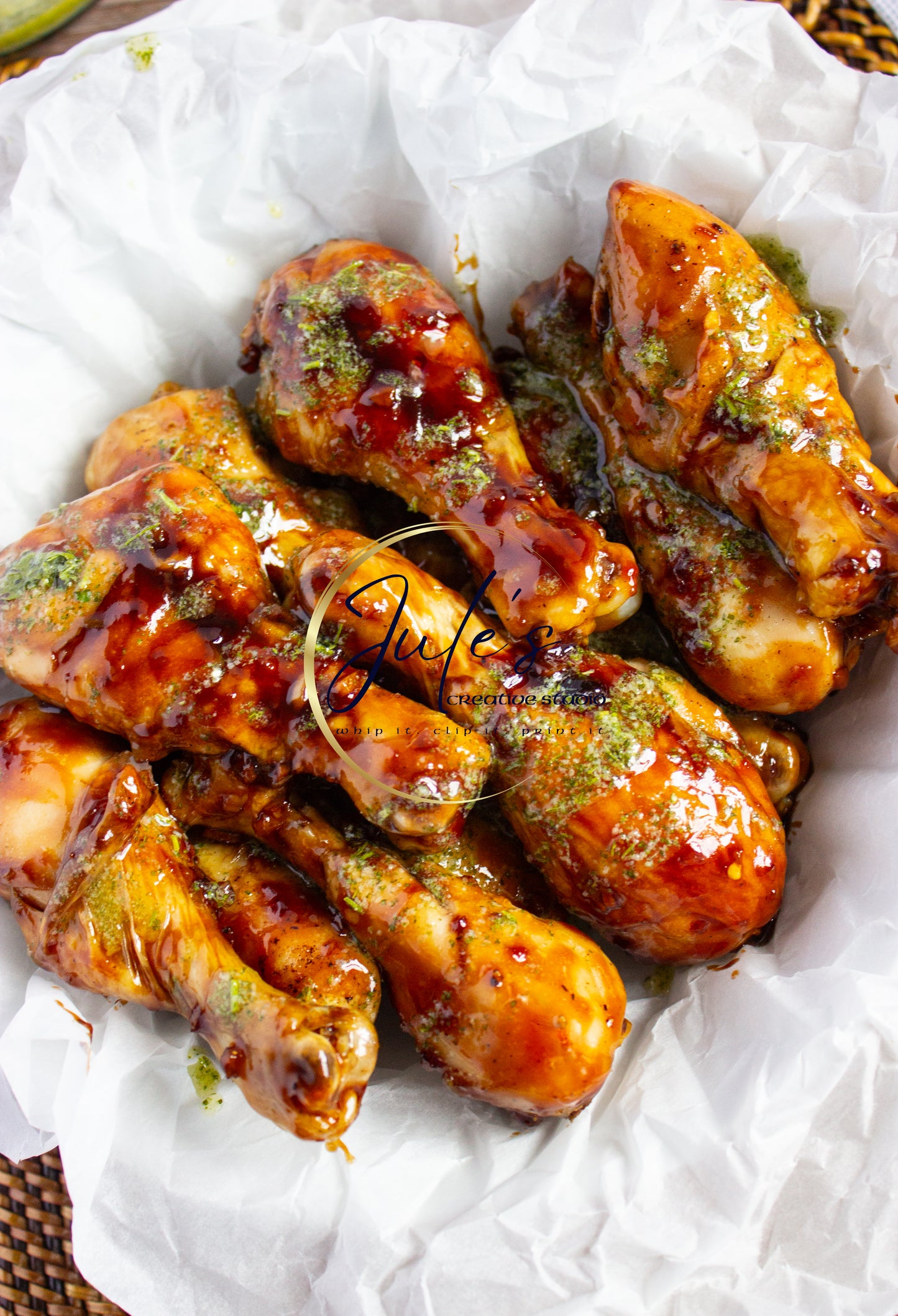 Triple Garlic Chicken Drumsticks