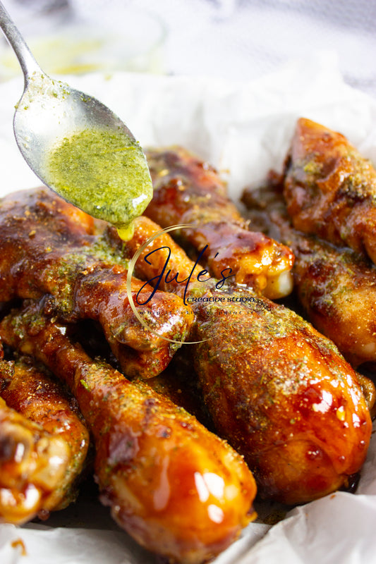 Triple Garlic Chicken Drumsticks