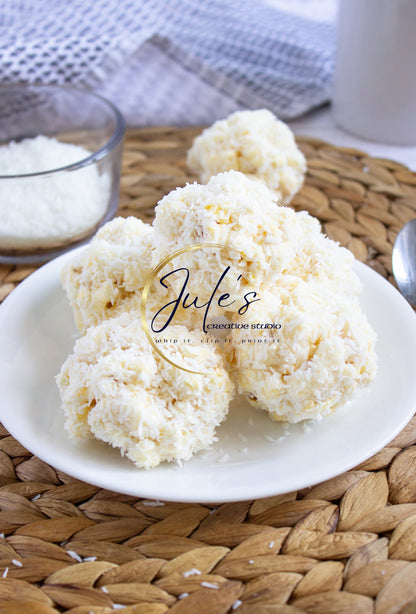 Coconut Popcorn Marshmallow Snowballs (Set 3)