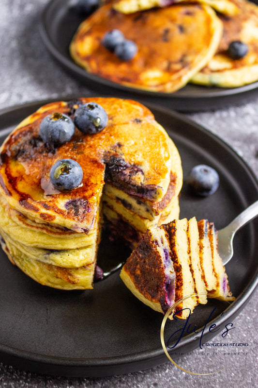 Cottage Cheese Blueberry Pancakes (Set 5)