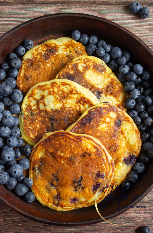 Cottage Cheese Blueberry Pancakes (Set 6)