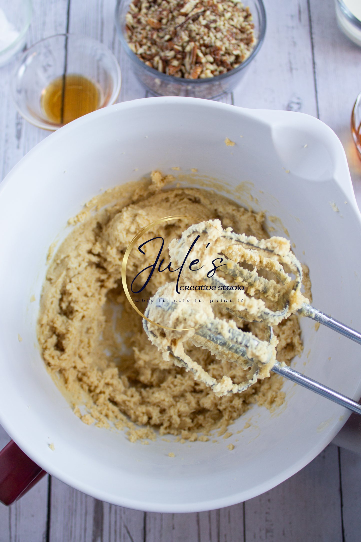 Maple Pecan Cookies with Brown Sugar Frosting