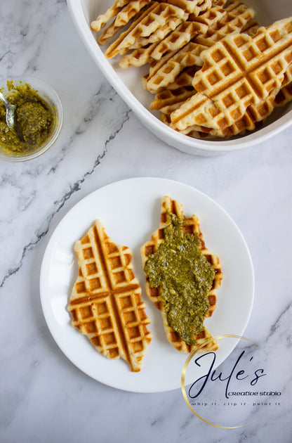 Mozzarella Pesto Croffle Sandwiches (Set 5)